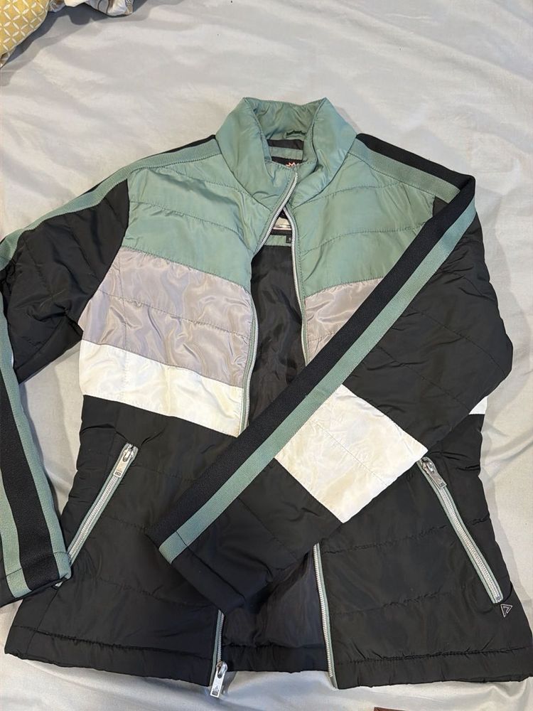 Colorblock Puffer Jacket