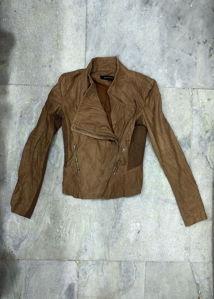 Leather Suede Brown Jacket