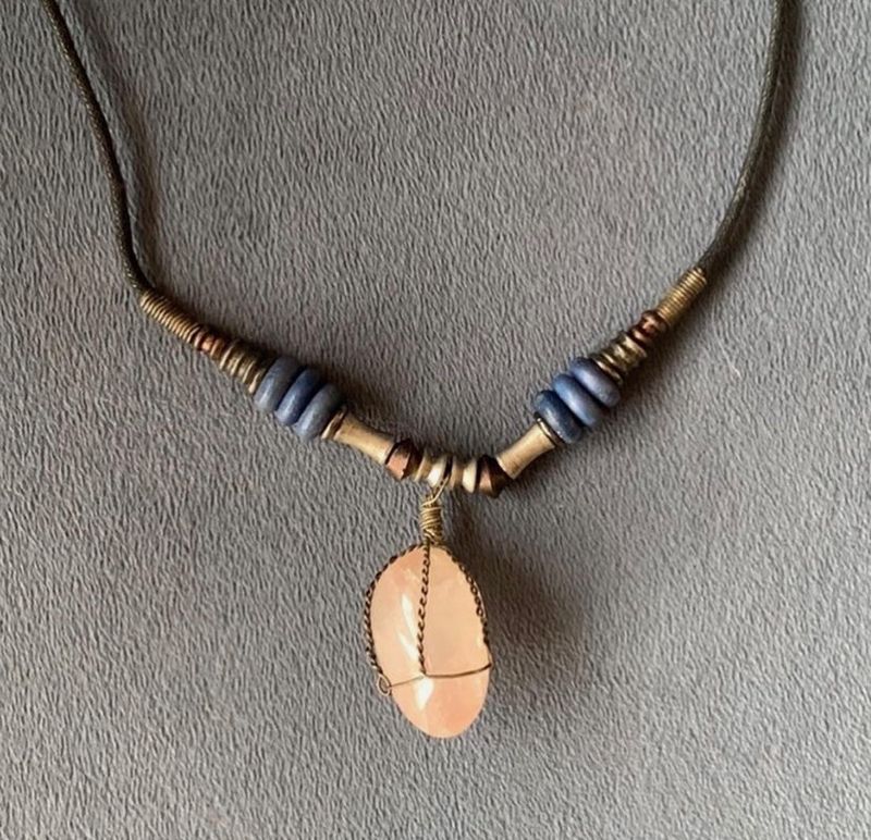 Rose Quartz Antique Neckpiece