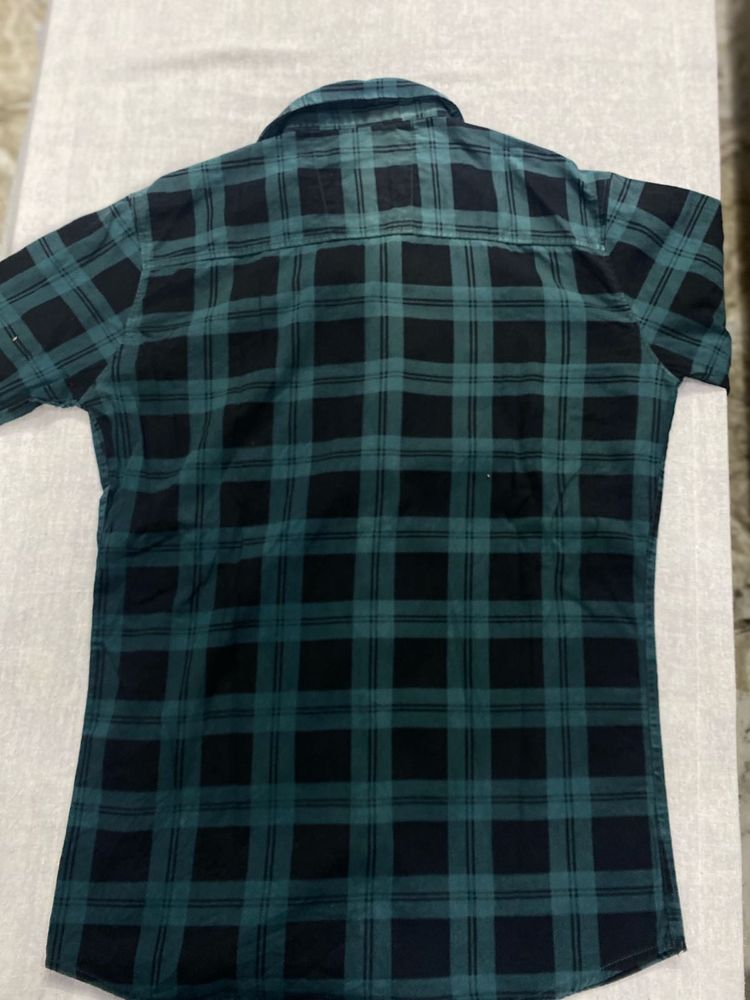 Green &amp; Black Plaid Men's Shirt