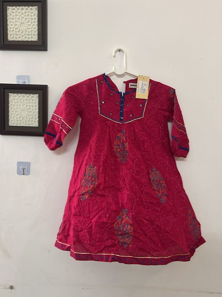 Beautiful Pink dress with Embellishments