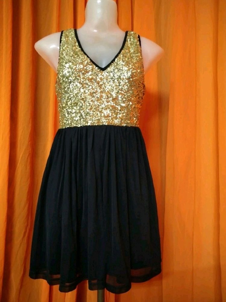 Black And Golden Dress