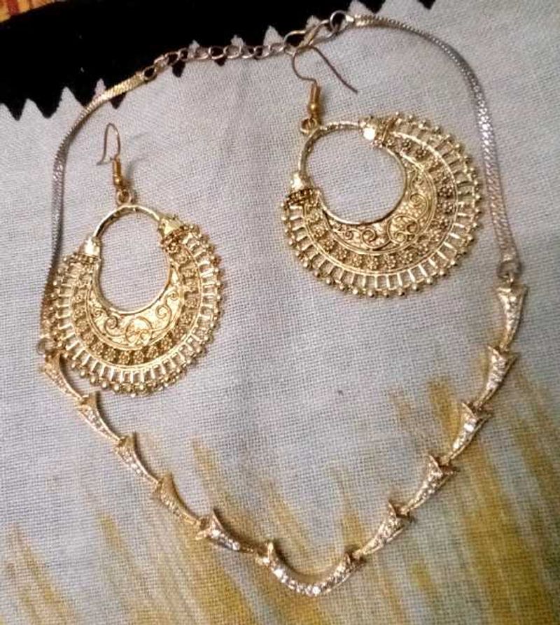 Boho Statement Earrings &amp; Necklace Set