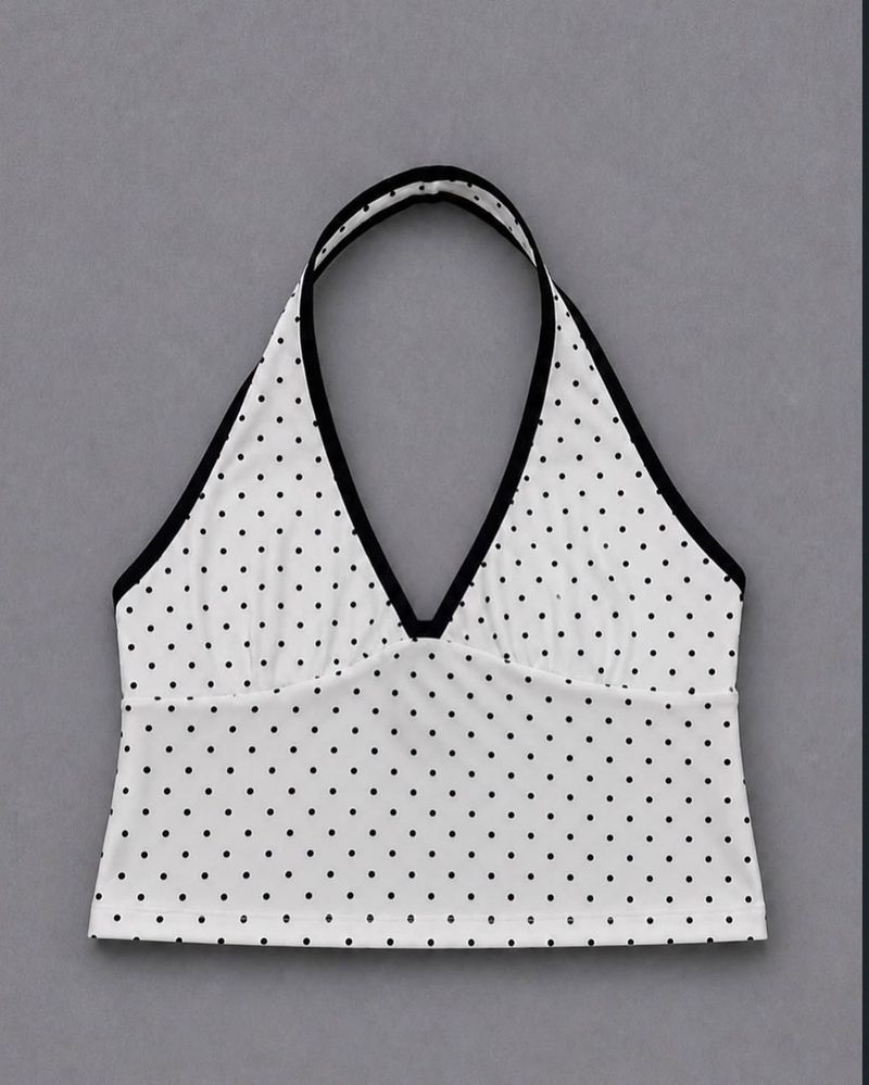 Cute Polka Dot Bikini Top