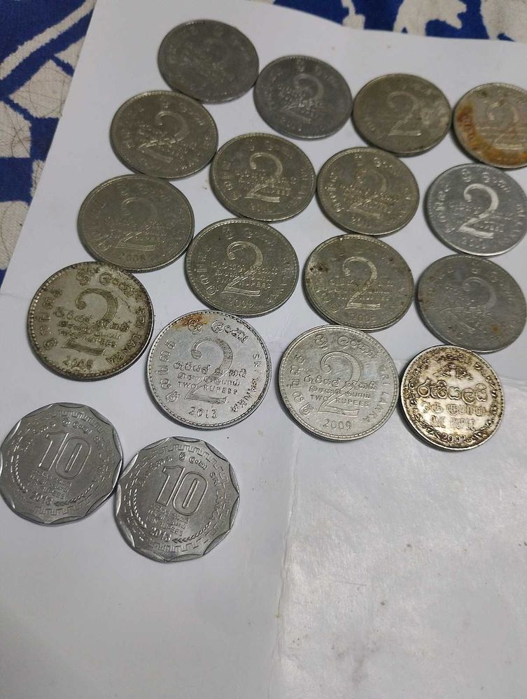 18 SriLanka coins for collection
