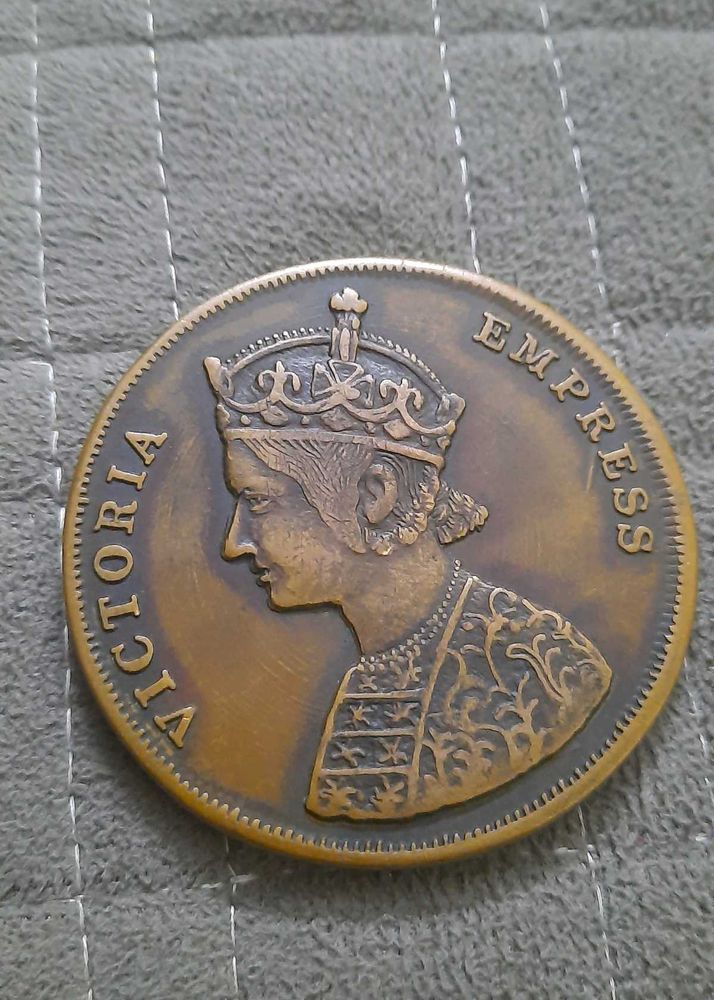 Victoria empress one rupee coin