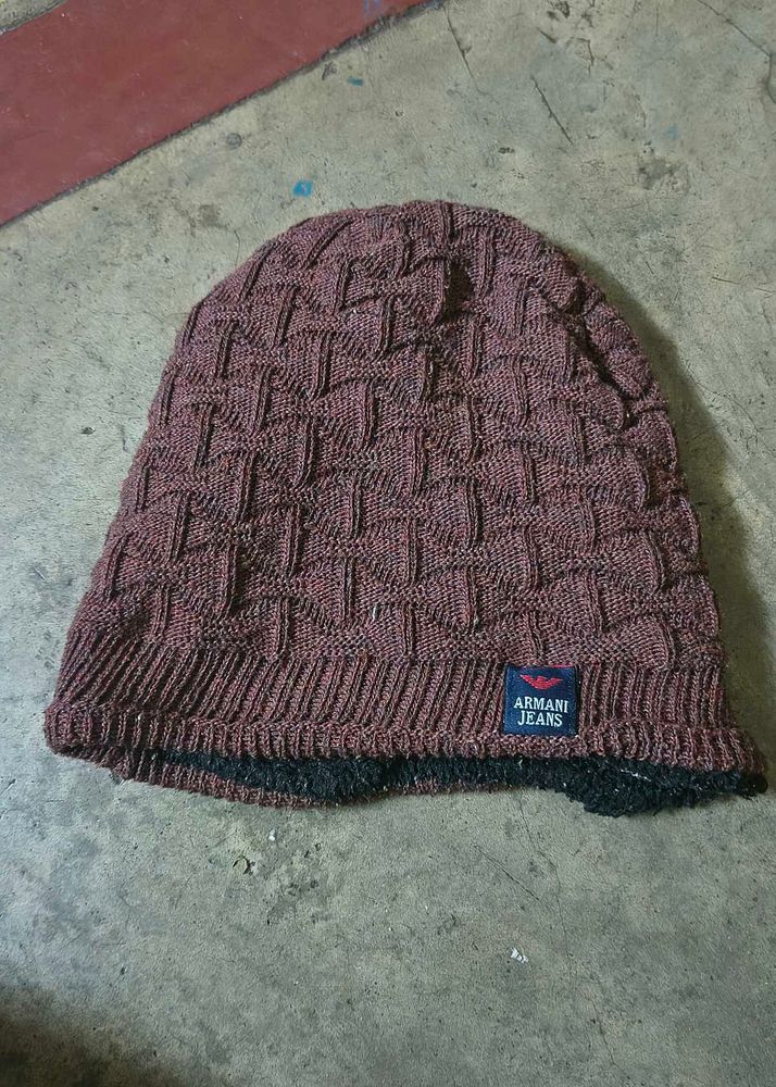 Armani Jeans Knit Beanie Hat