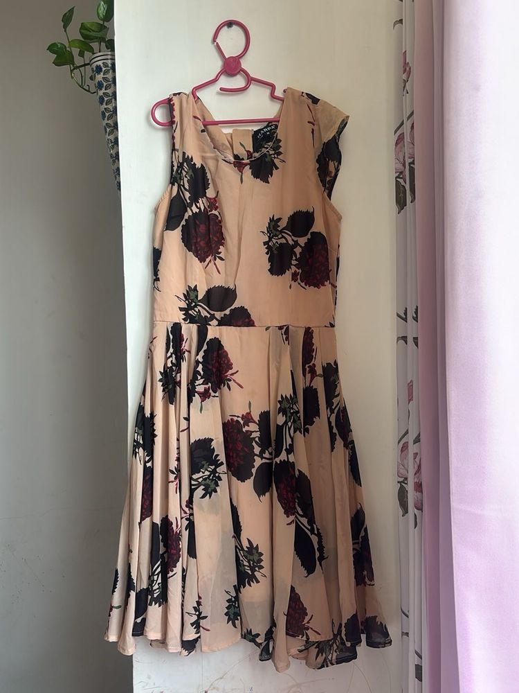 Floral Print Sleeveless Dress