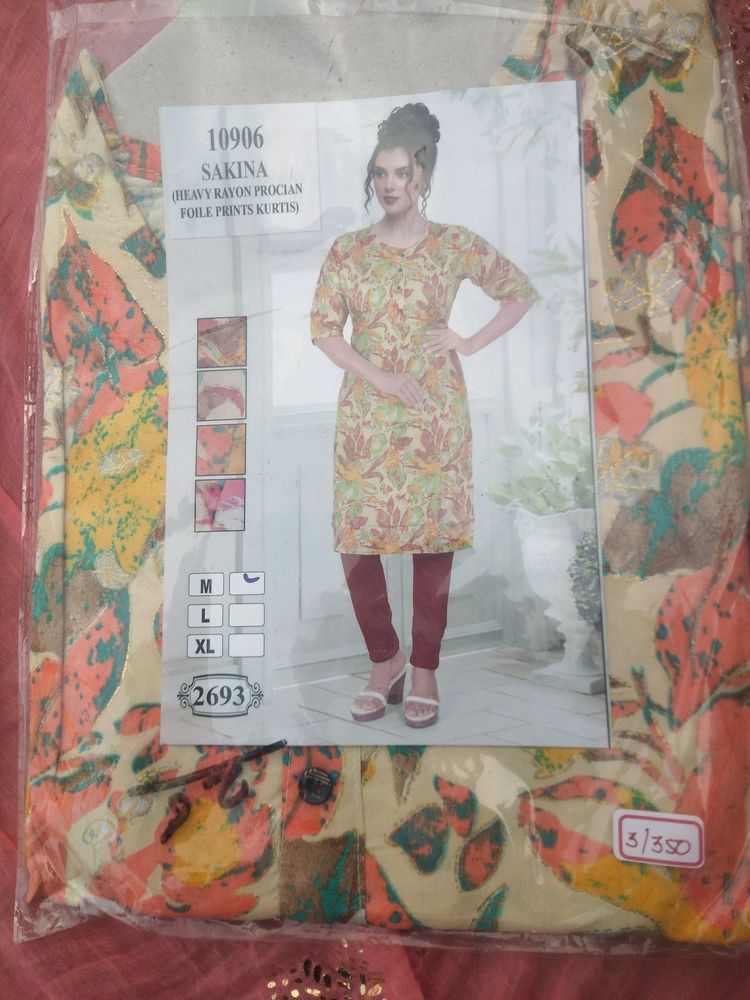 Heavy Rayon Prcian Foile Prints  Kurtis