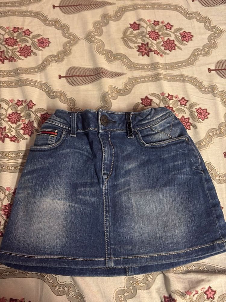 Girl Classic Denim Skirt for 4-6 years