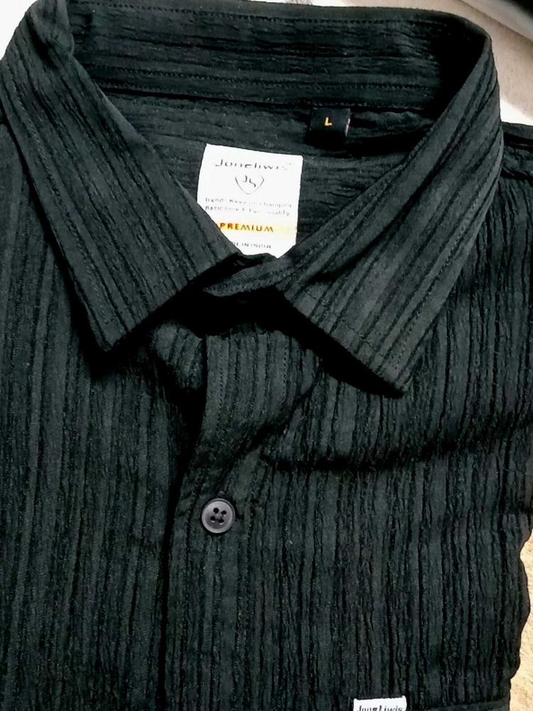 Textured Black Premium Shirt