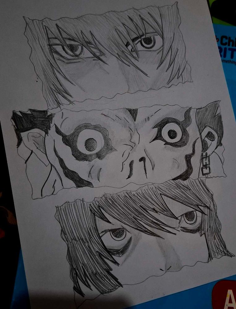 Hand-Drawn Anime Eye Art