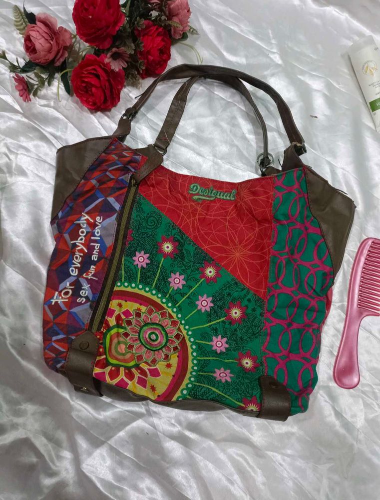 Desigual Patchwork Shoulder Bag