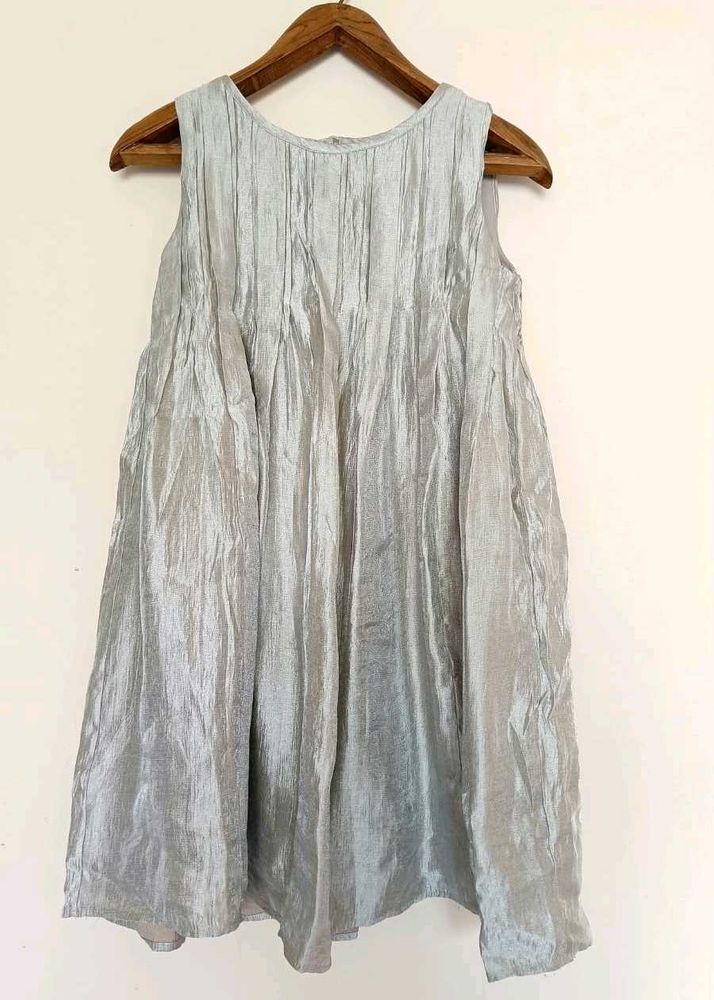 Gap shimmering Silver Sleeveless Dress