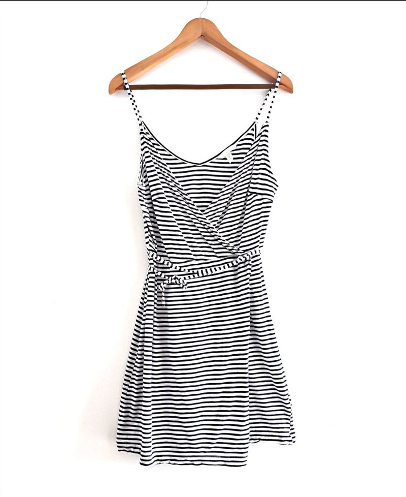 H&amp;M Classic Striped Wrap Dress
