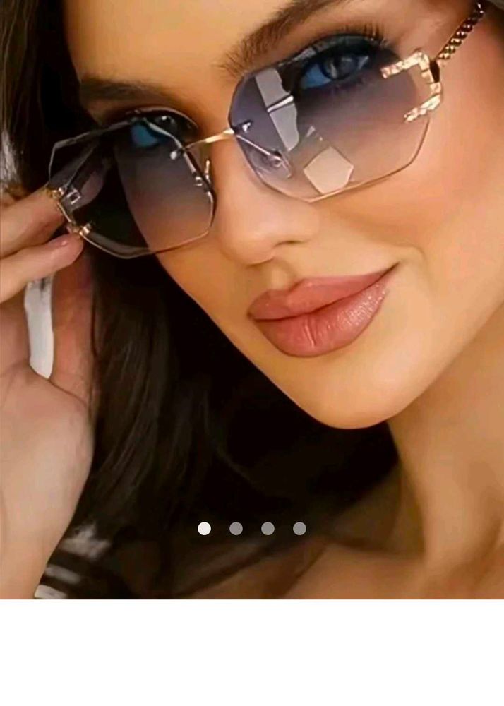 Stylish Rimless Gradient Sunglasses