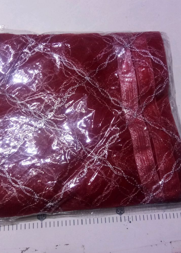 🆕 Maroon Net Dupatta