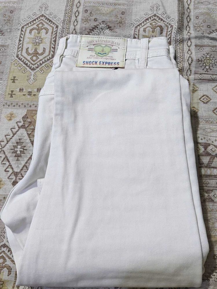 Shock Express Jeans - Cream/white Color