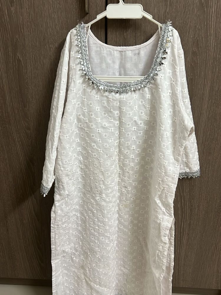 Chikankari Kurta For Girls