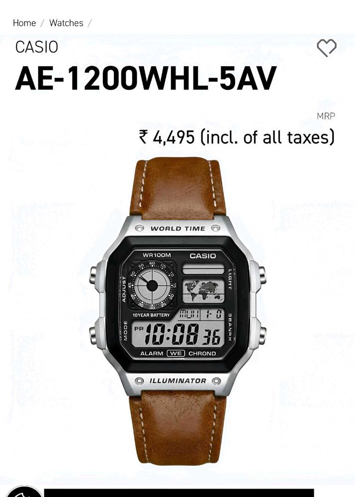 Casio World Time Watch