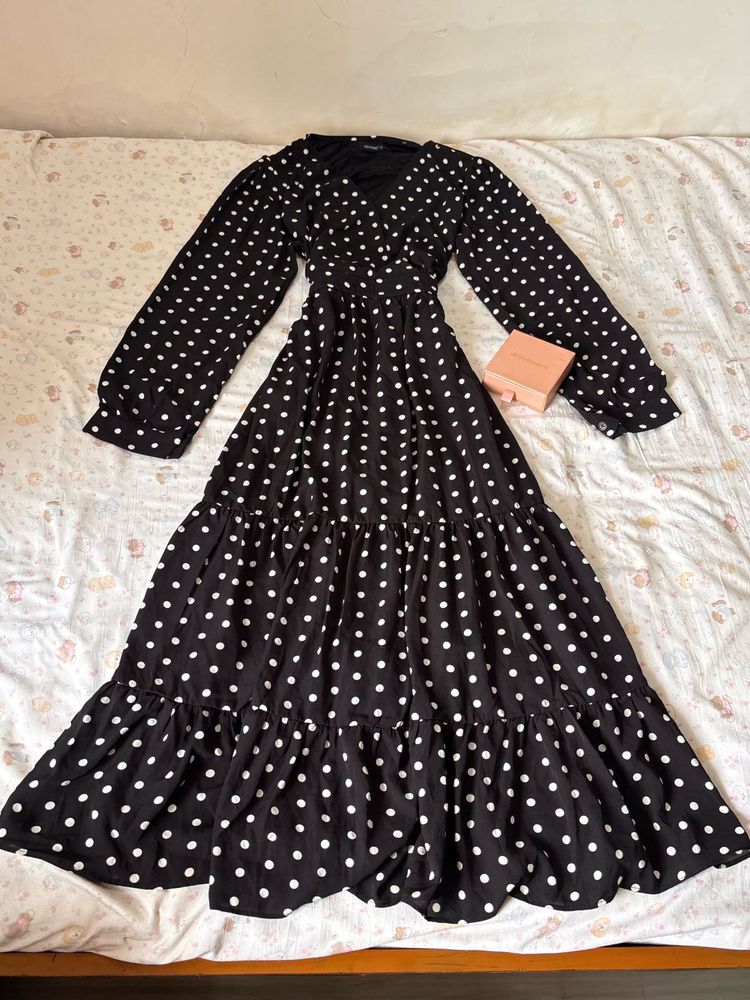 Black Polka Dot  Dress