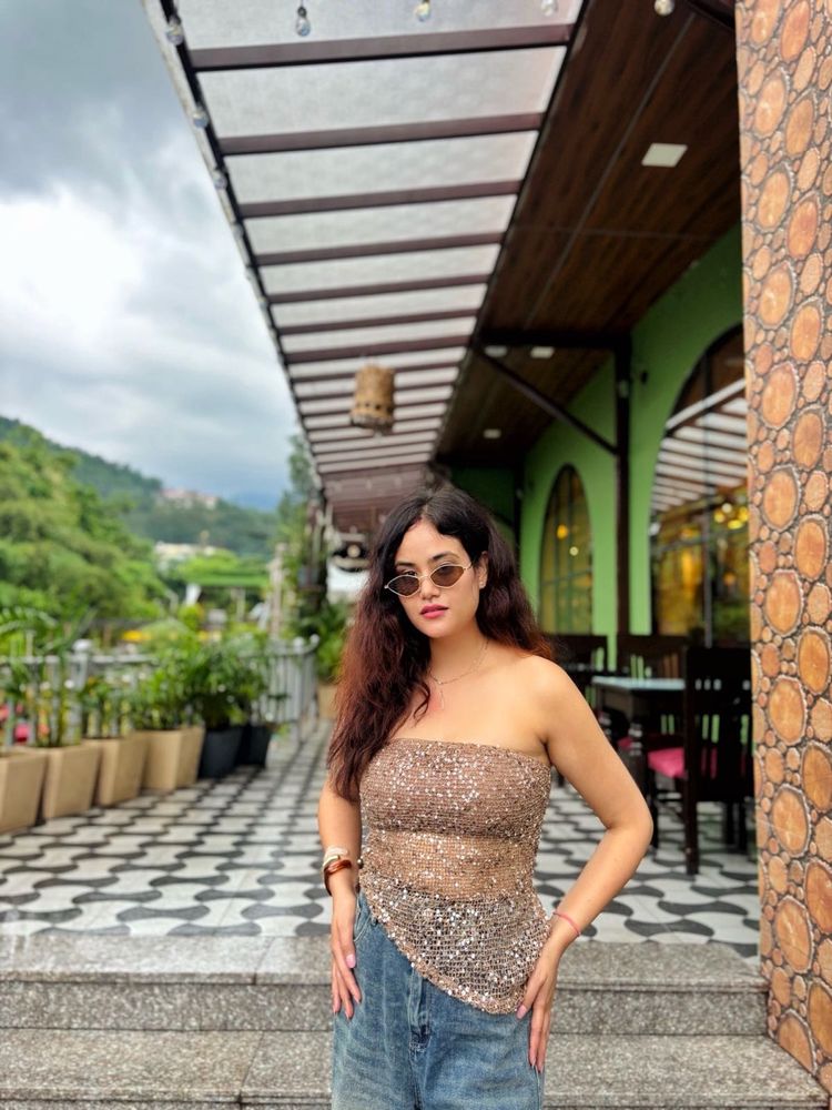 Sparkly Sequin Tube Top
