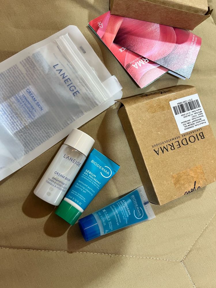 Laneige &amp; Bioderma Skincare Samples