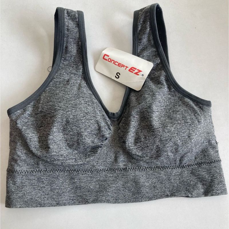 Comfortable Grey Sports Bra