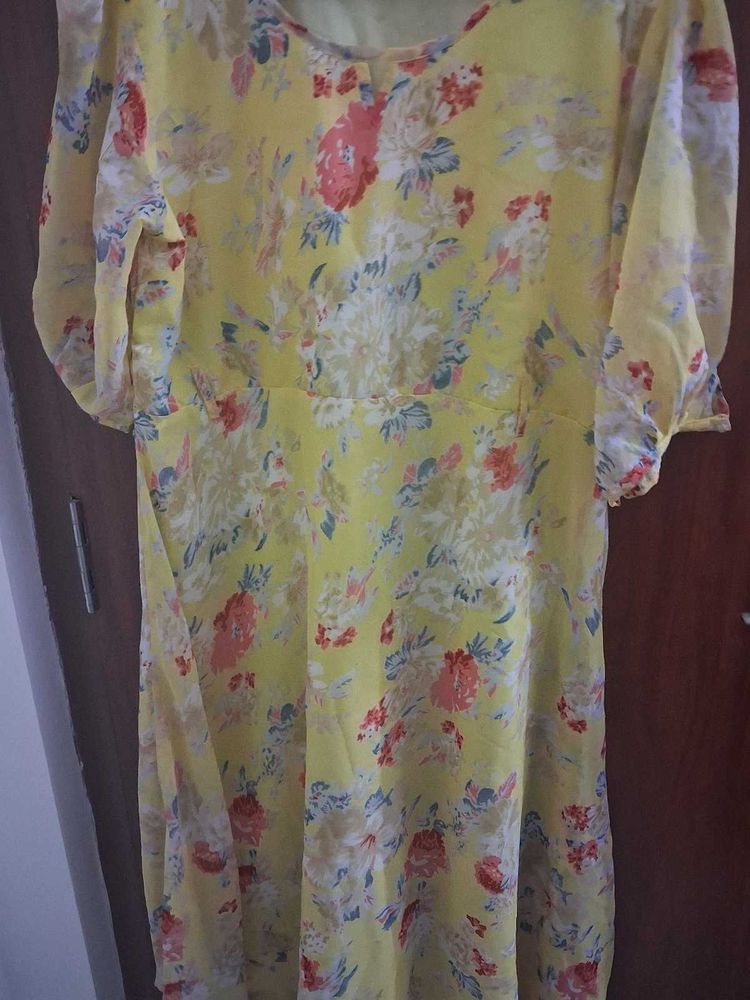 Floral Yellow Dress