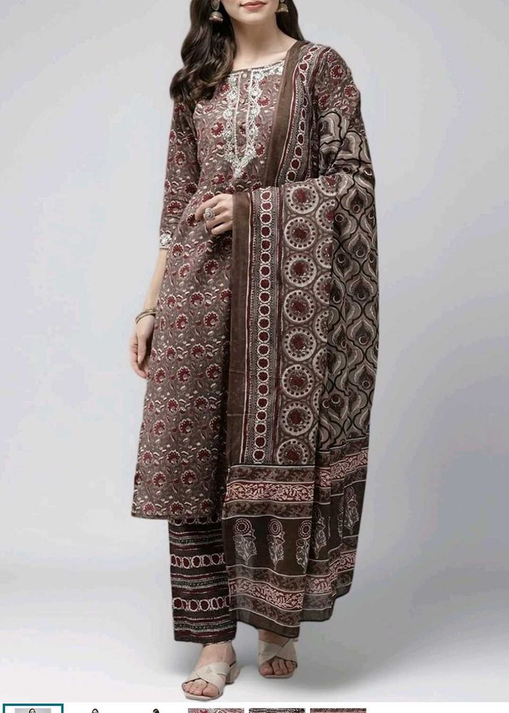 Anubhutee Printed Kurta Set with Dupatta
