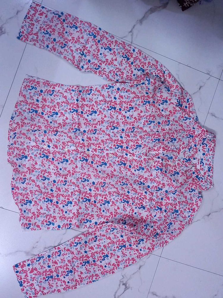 Floral Print Long Sleeve Shirt