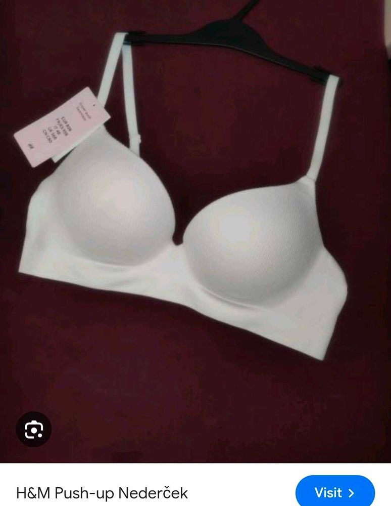 H&amp;M White Push-up Bra set