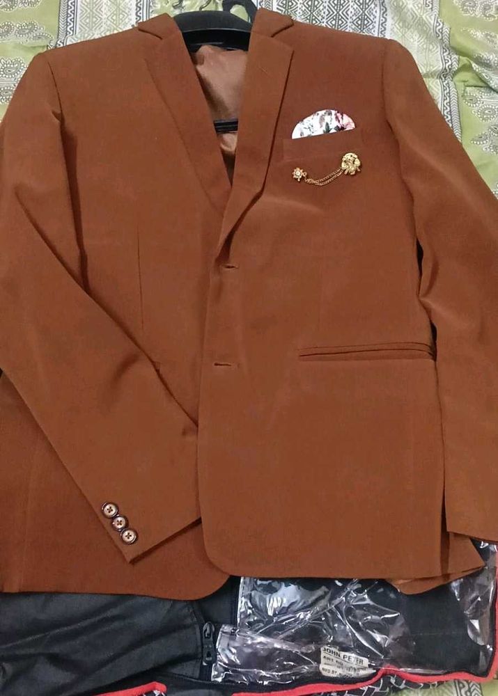 Men's Brown Suit Jacket