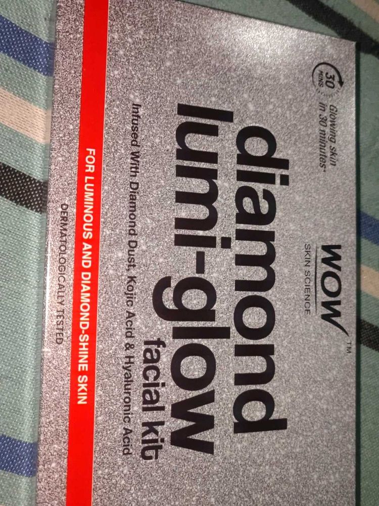 Diamond Lumi Glow Facial Kit Wow Scin Science