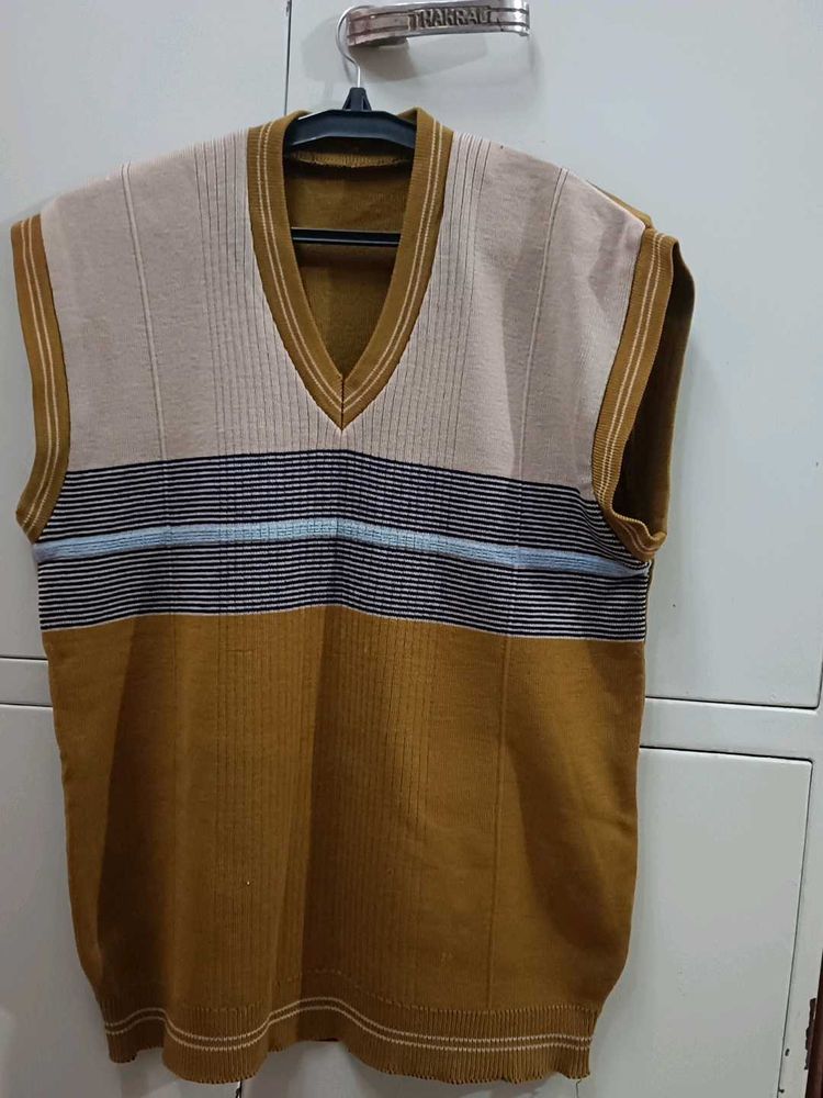 Vintage Striped Sweater Vest
