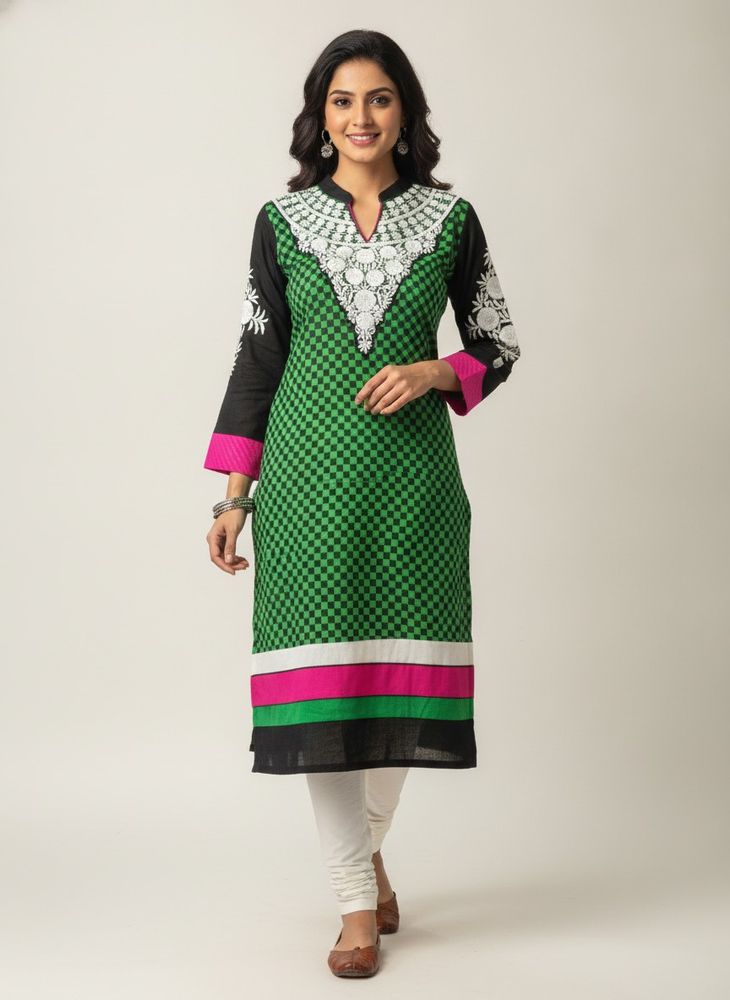 Vibrant Embroidered Kurta