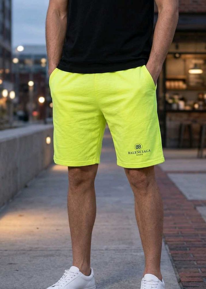 orginal Balenciaga mode Neon Yellow Shorts