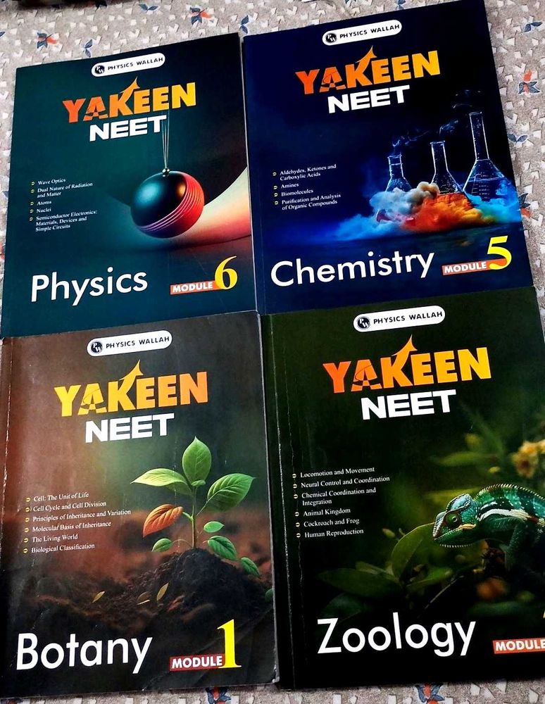Yakeen NEET Chem Physics Botany Zoology Modules