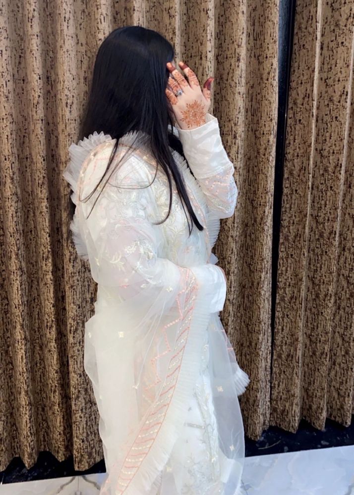Elegant White Embroidered Kurta Set
