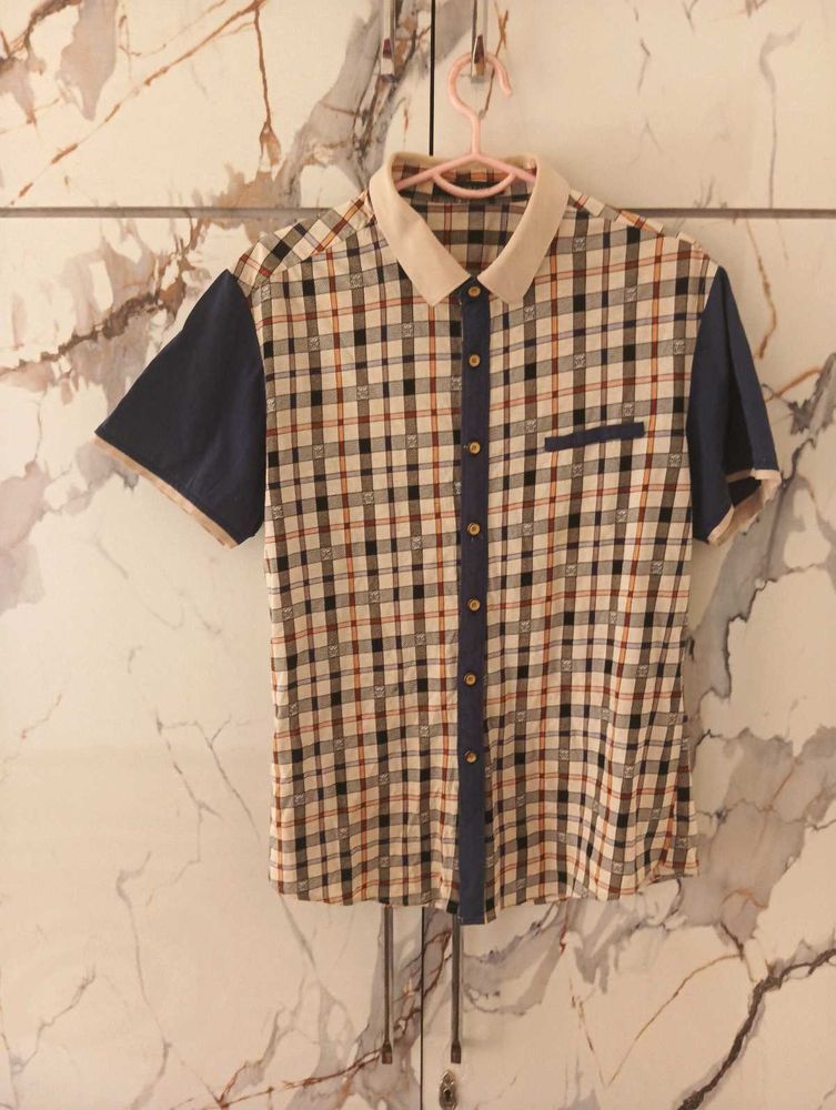 Polo White Super Slim Fit Check Shirt