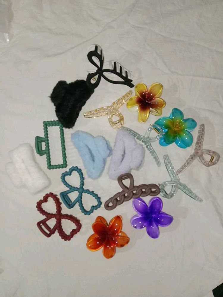 Cute Hair Claw Clips Set (Any 6 of your choice)