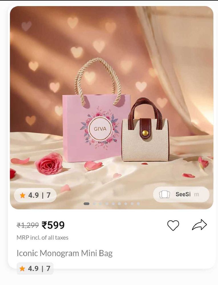 GIVA Iconic Monogram Mini Bag