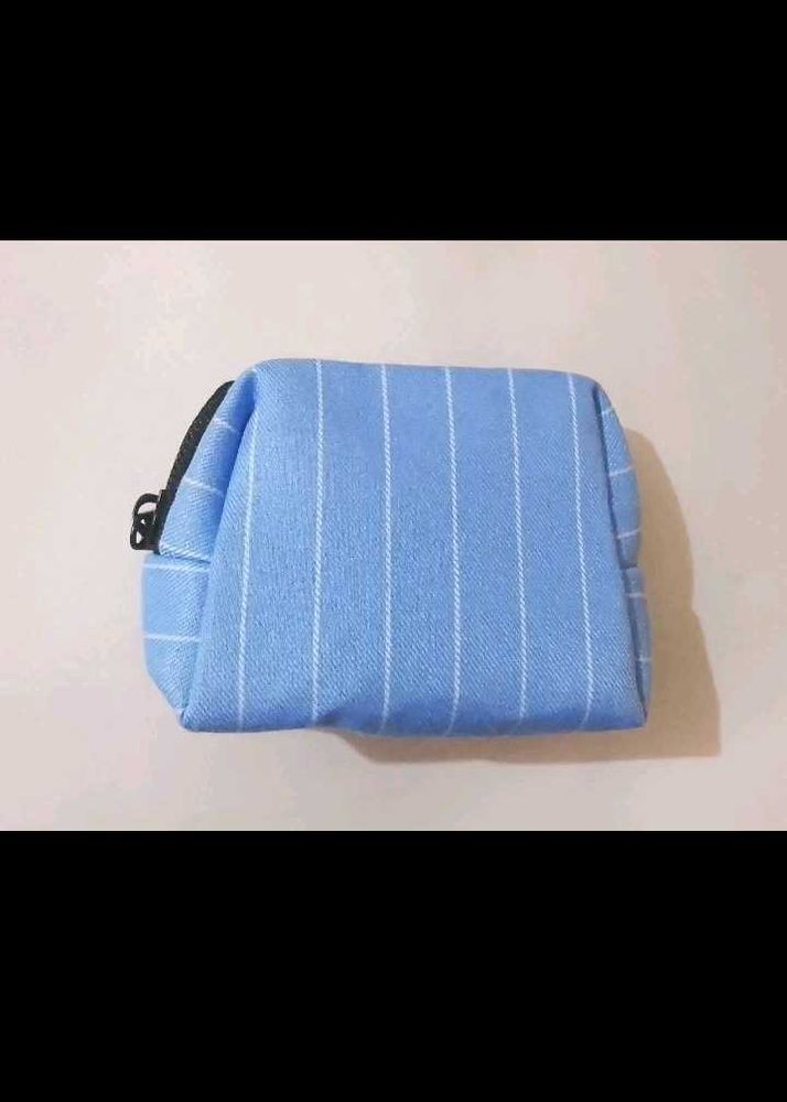 Striped Blue Pouch