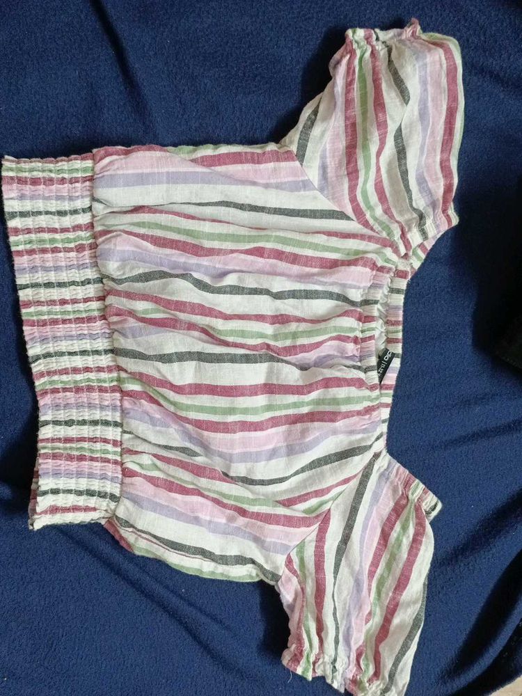 Striped Crop Top