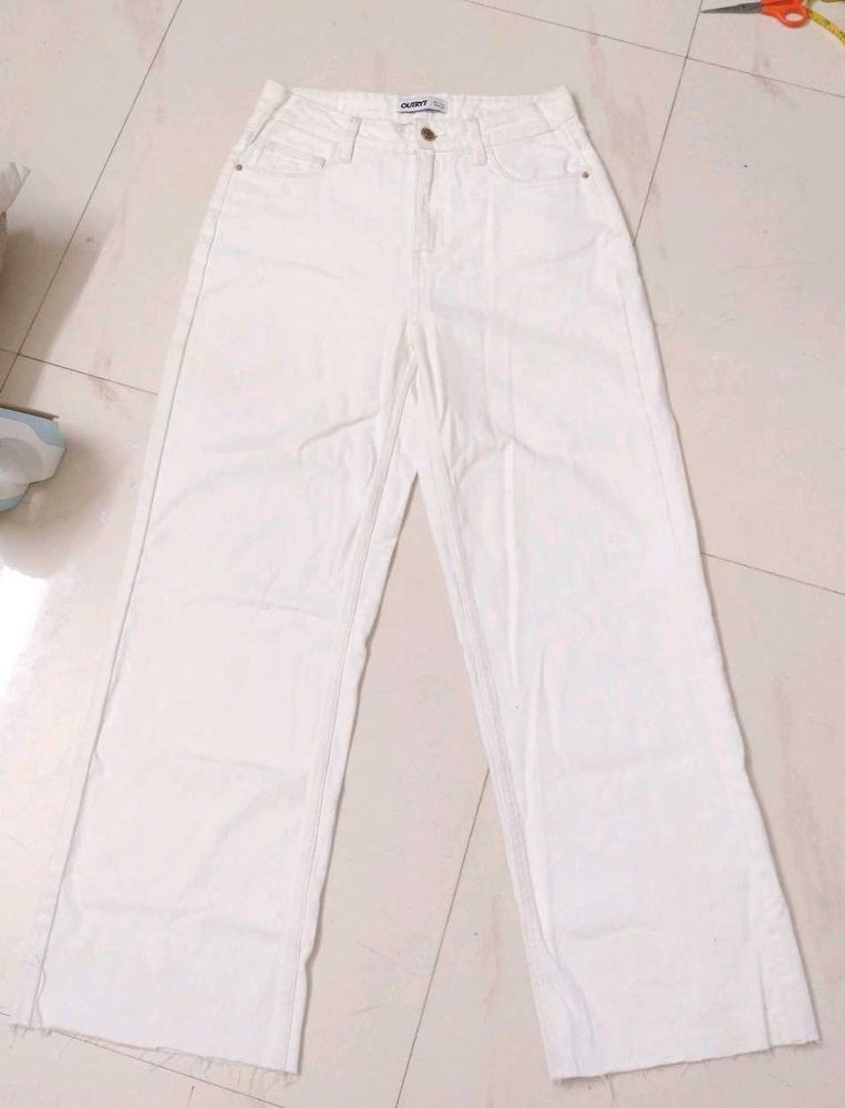 White Wide Leg Jeans