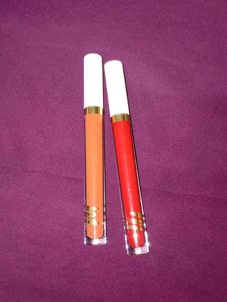 Lip Gloss Set - nude brown &amp; Red