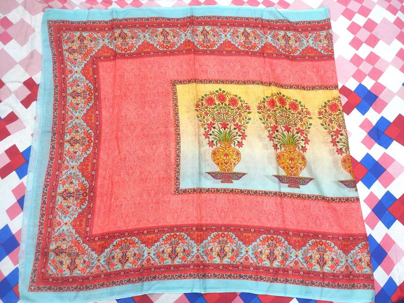 Printed Cotton Silk Dupatta