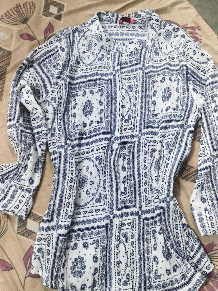 Boho Paisley Print Long Sleeve Top