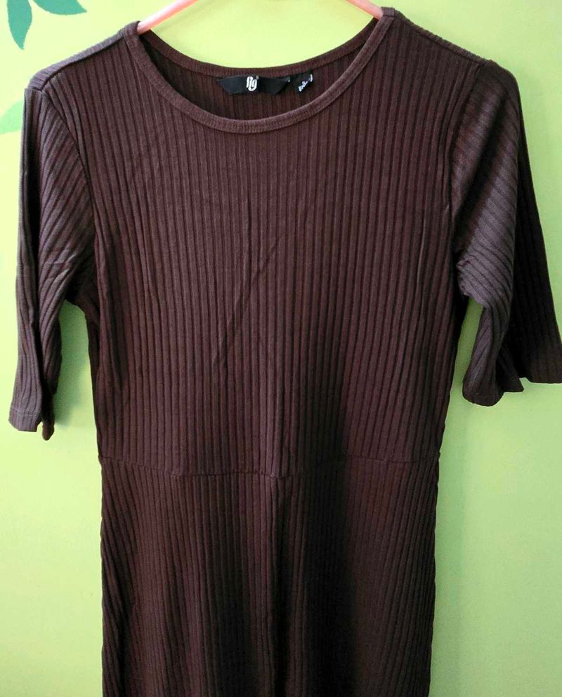 coffee brown bodycon