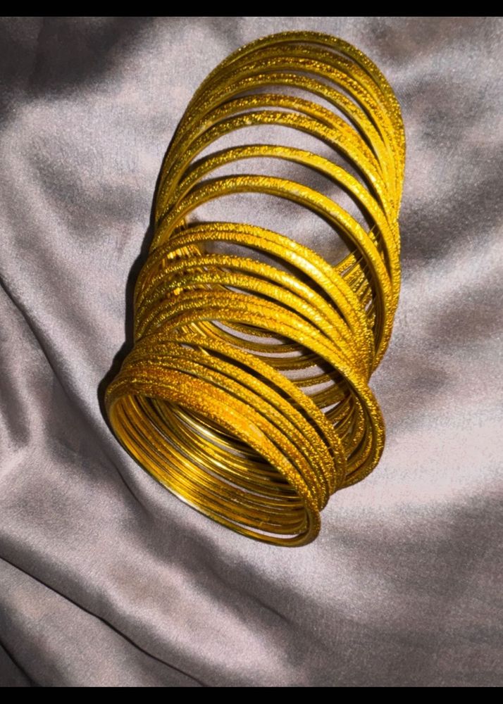 Golden Bangles Set
